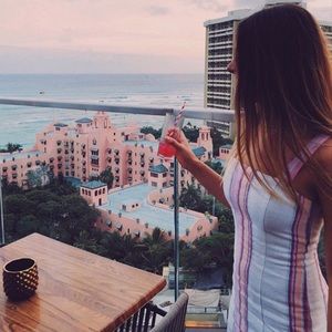 Forever 21 Linen Stripe Dress